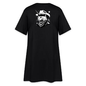 Cowboy chat-licorne - Robe T-shirt Femme - noir - Dos