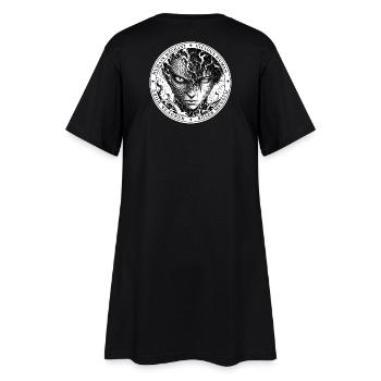 Dualité Dragon-Humain méchant badge noir - Robe T-shirt Femme - noir - Dos