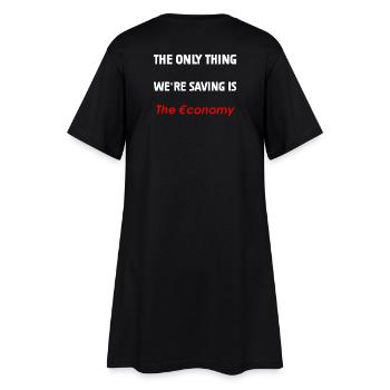 Sauver l’économie - Robe T-shirt Femme - noir - Dos