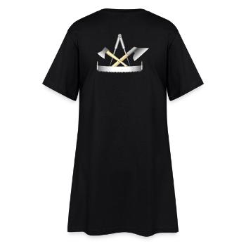 Carpenter, guild sign - Women’s T-Shirt Dress - black - Back