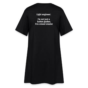 Ingénieur lumière Je ne suis pas qu’un poussoir de boutons Blanc - Robe T-shirt Femme - noir - Dos