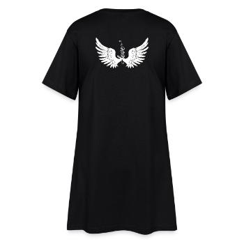 Guardian Angel Wing Love (white) - Women’s T-Shirt Dress - black - Back