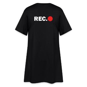 Kameramann Cap - Frauen T-Shirt-Kleid - Schwarz - Hinten
