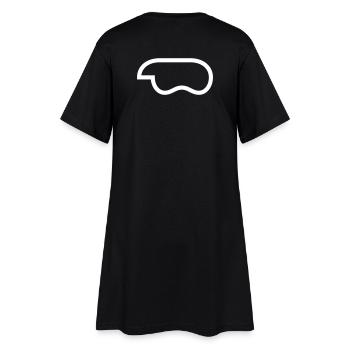 Controller-Outline-White - Women’s T-Shirt Dress - black - Back