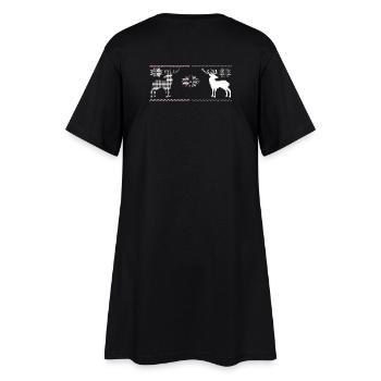 Noël, Renne - Robe T-shirt Femme - noir - Dos