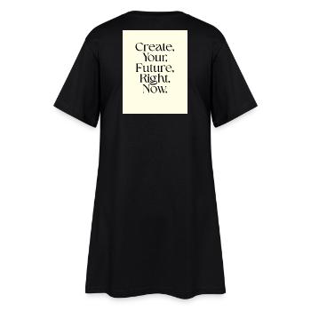 Create your future now Typography - Women’s T-Shirt Dress - black - Back