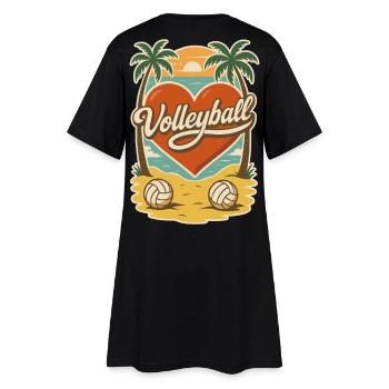 Volley-ball Beach Heart - Robe T-shirt Femme - noir - Dos