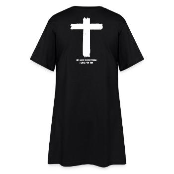 Kreuz - Il a tout donné, je vis pour lui - Robe T-shirt Femme - noir - Dos