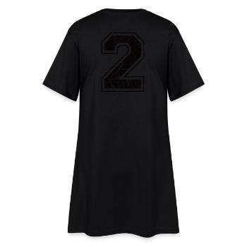 2 two zwei schwarz schwarz (uk) - Frauen T-Shirt-Kleid - Schwarz - Hinten