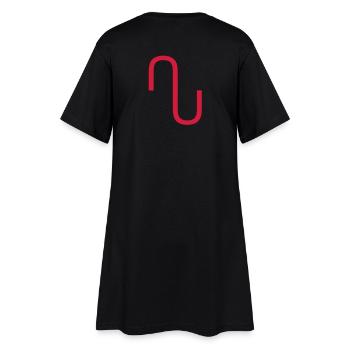 New Homeopathy - healing characters sinusoid - Women’s T-Shirt Dress - black - Back
