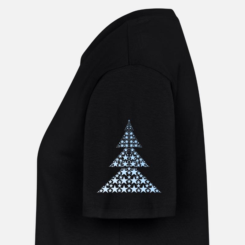 Blauer Weihnachtsbaum Frauen T-Shirt-Kleid