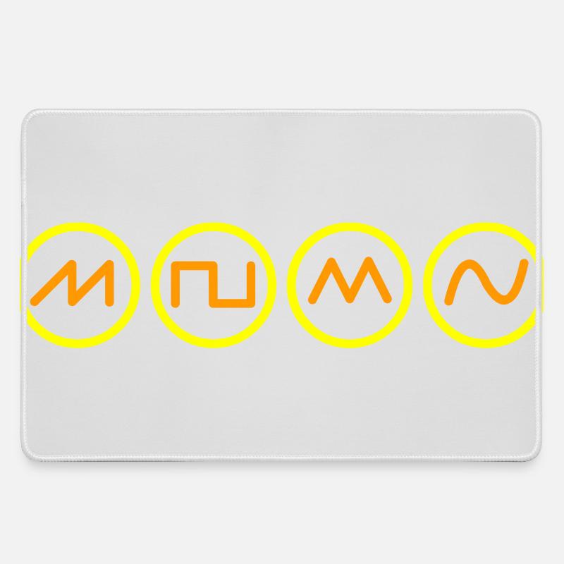 synth sound - Large Gaming Mouse Mat - grey