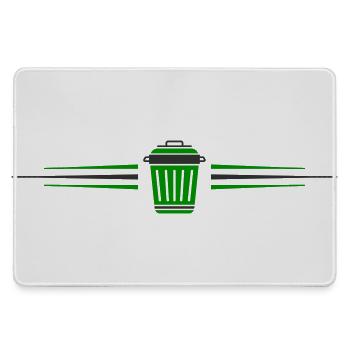 Garbage Can Icon Line - Large Gaming Mouse Mat - grey - Front