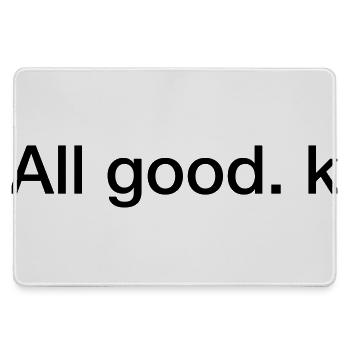 All good. GGR Race Skipper Woman Golden Globe - Mousepad groß für Gamer - Grau - Vorne