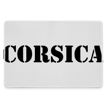 Korsika (V) - Mousepad groß für Gamer - Grau - Vorne
