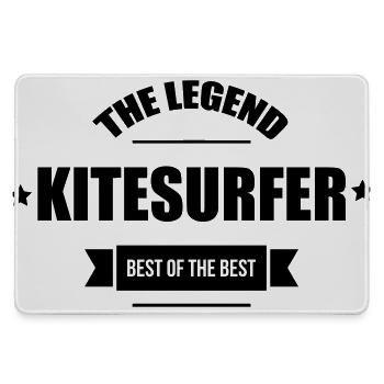 Kiteboarding Kitesurfing Kitesurf Kitesurfer Kiter - Large Gaming Mouse Mat - grey - Front