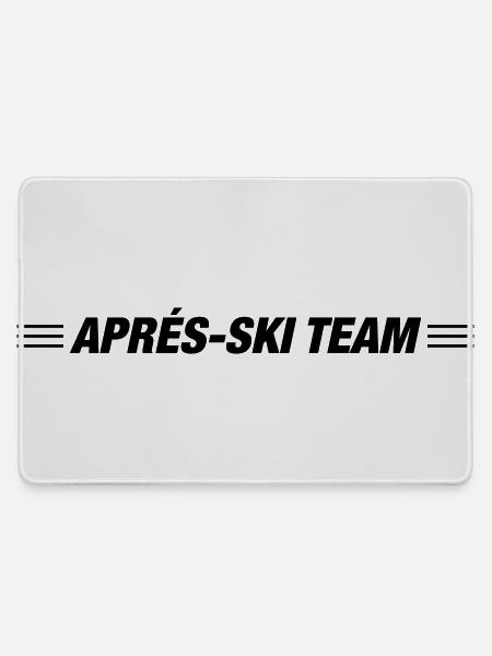 Apres Ski Team - Mousepad groß für Gamer - Grau
