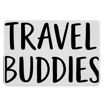 Travel Buddies - Large Gaming Mouse Mat - grey - Front