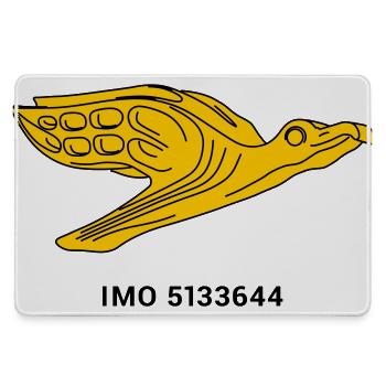 Gorch Fock - Albatros Marine Segelschiff  - Mousepad groß für Gamer - Grau - Vorne