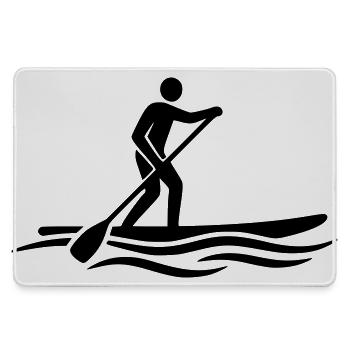  Stand Up Paddling SUP Board Wassersport See - Mousepad groß für Gamer - Grau - Vorne