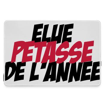 Elu Pétasse de l'année ! - Grand tapis de souris gamer - bruyère - Devant