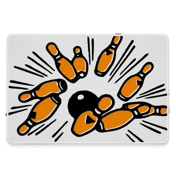Kegel - Mousepad groß für Gamer - Grau - Vorne