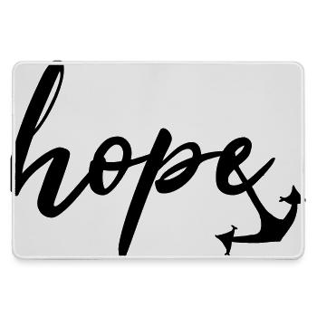 hope Anker by heavenlygoods DESIGN - Mousepad groß für Gamer - Grau - Vorne