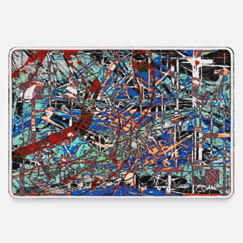 Intertwined - Large Gaming Mouse Mat - grey