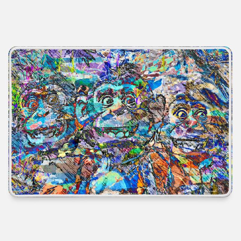 schryoddjkakkj - Large Gaming Mouse Mat - grey