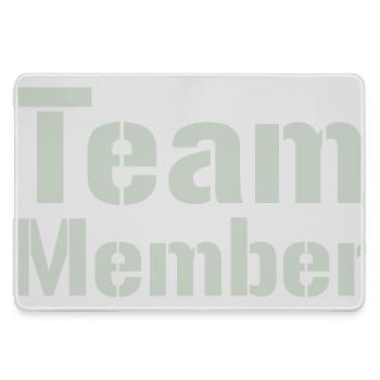Team member Typo Collection - Large Gaming Mouse Mat - grey - Front