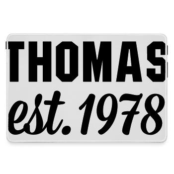 Thomas est 1978 - Mousepad groß für Gamer - Grau - Vorne