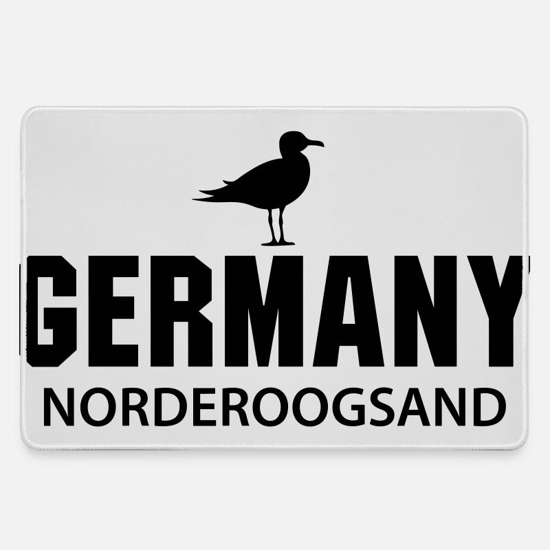 Norderoogsand GERMANY - Large Gaming Mouse Mat - grey