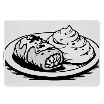 Wrap de chou Golubzi avec purée de pommes de terre - Grand tapis de souris gamer - bruyère - Devant