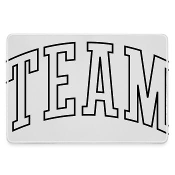 Team Outline - Large Gaming Mouse Mat - grey - Front