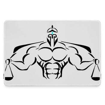 Alpha Scale Deluxe - Mousepad groß für Gamer - Grau - Vorne