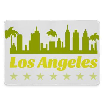 Skyline de Los Angeles - Grand tapis de souris gamer - bruyère - Devant