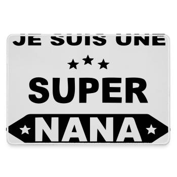 Je suis une super nana - Grand tapis de souris gamer - bruyère - Devant