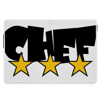 Chef Étoilé : Design 3 Étoiles Gastronomie - Grand tapis de souris gamer - bruyère - Devant