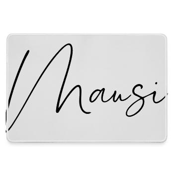 Mausi / Handwriting Design - Large Gaming Mouse Mat - grey - Front