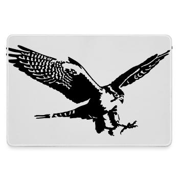 Falke - Mousepad groß für Gamer - Grau - Vorne