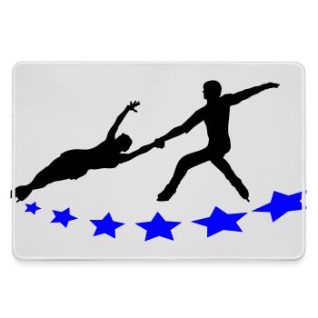 Patinage artistique - Grand tapis de souris gamer - bruyère - Devant