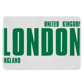 London – England Lyric Design - Mousepad groß für Gamer - Grau - Vorne