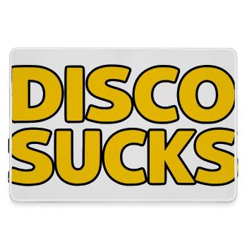 Disco Sucks - Large Gaming Mouse Mat - grey - Front