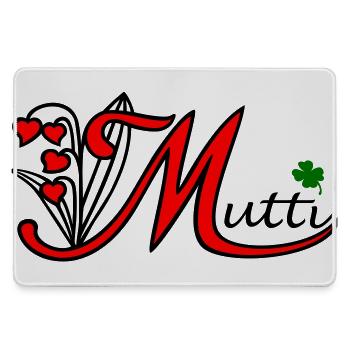Mama, Muttertag, Mutti - Mousepad groß für Gamer - Grau - Vorne