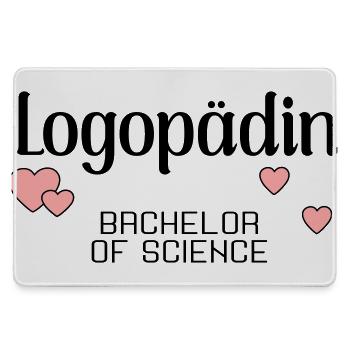 Bachelorstudium Logopädie Logopädin - Mousepad groß für Gamer - Grau - Vorne