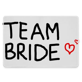 Team Bride - Mousepad groß für Gamer - Grau - Vorne