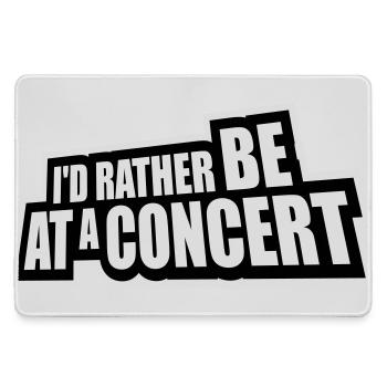 Je préférerais être à un concert Lustig Musik Konzert - Grand tapis de souris gamer - bruyère - Devant