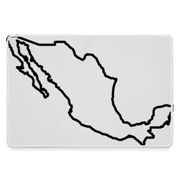 Mexico Outline - Large Gaming Mouse Mat - grey - Front