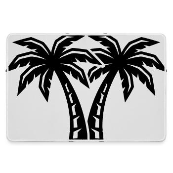 Palm Island Icon - Large Gaming Mouse Mat - grey - Front