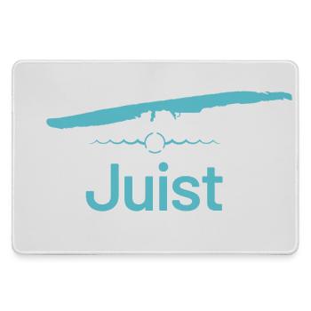 Juist | Design-Landkarte - Mousepad groß für Gamer - Grau - Vorne